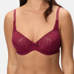 Soutien-gorge Flower Elegance rouge cerise