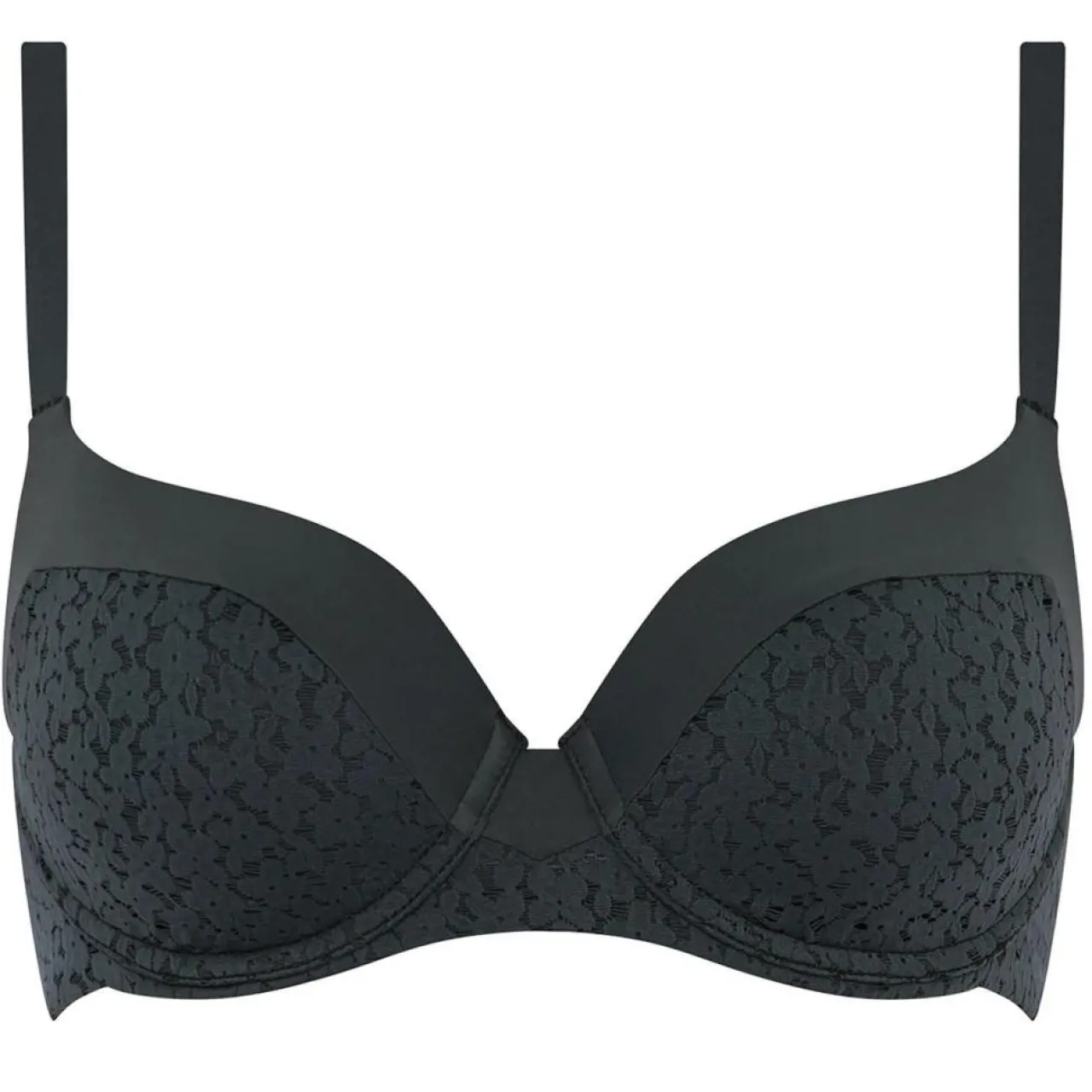 Soutien-gorge Norah en dentelle gris bleu