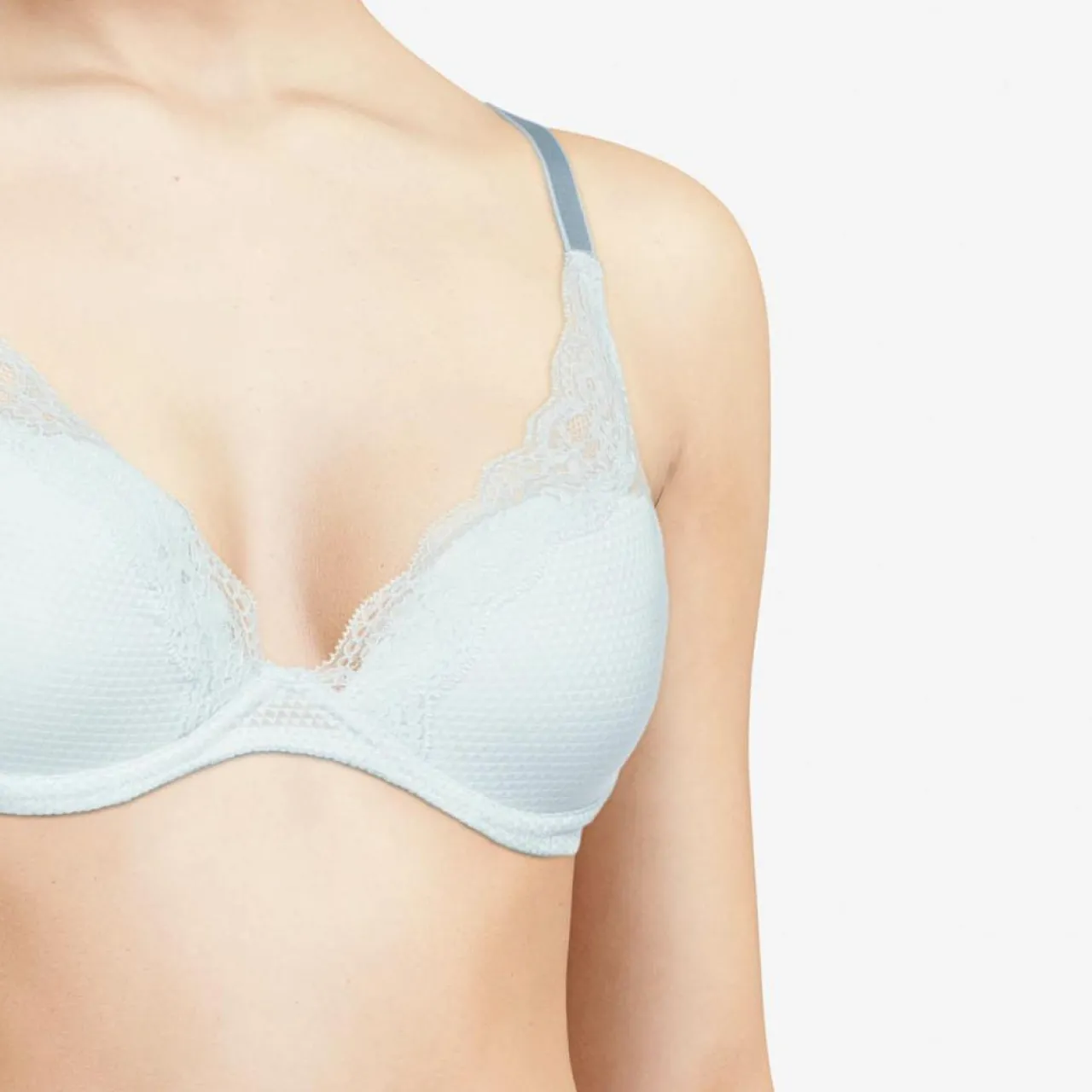 Soutien-gorge plongeant Brooklyn bleu clair