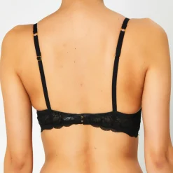 Soutien-gorge Push-Up en Soie mélangée Portofino noir