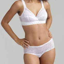 Soutien-gorge sans armatures Coeur Croisé Féminin blanc
