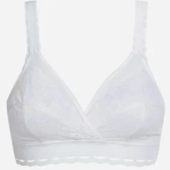Soutien-gorge sans armatures Coeur Croisé Féminin blanc