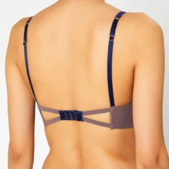 Soutien-gorge sans armatures en Soie mélangée Skin 02 violet