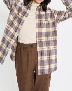 Surchemise à carreaux multicolore