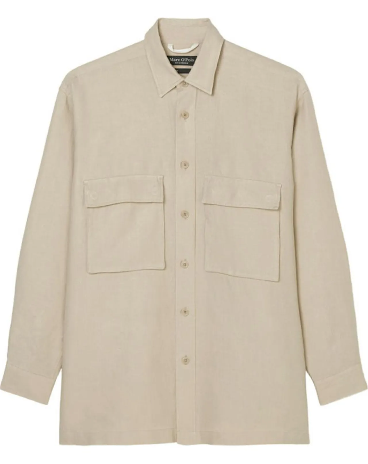 Surchemise 100% Lin manches longues Oversize West beige