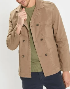 Surchemise Croisée Coton Organic camel