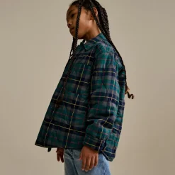 Surchemise doublée Gordon à carreaux vert/marine