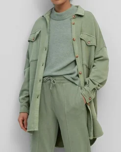 Surchemise en Jersey Coton Bio Oversized vert clair