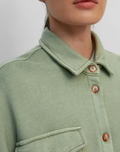 Surchemise en Jersey Coton Bio Oversized vert clair