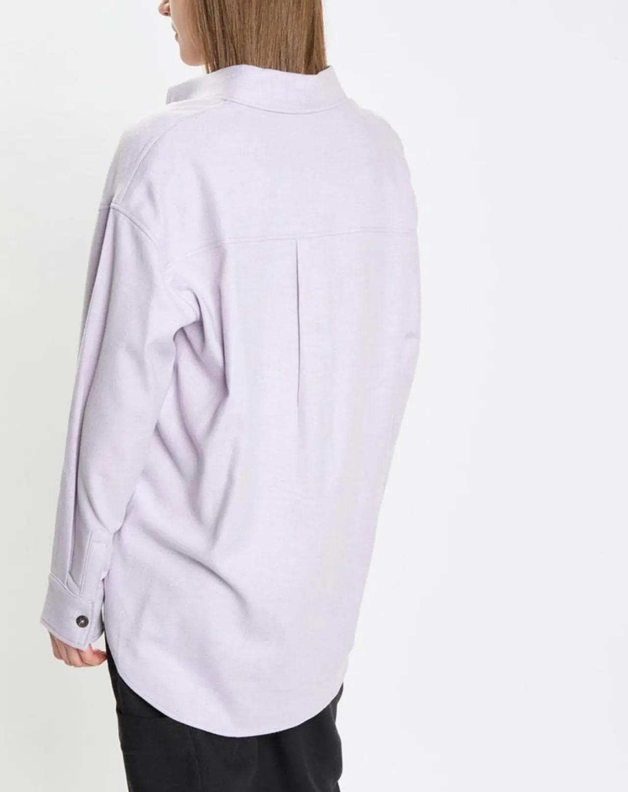 Surchemise en Laine mélangée violet clair