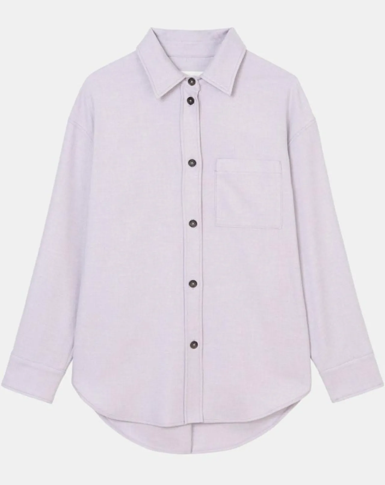 Surchemise en Laine mélangée violet clair