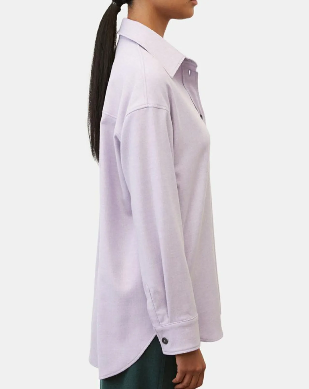 Surchemise en Laine mélangée violet clair