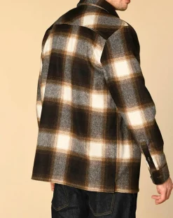 Surchemise en Laine mélangée Dewi beige/marron