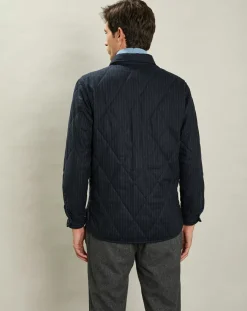 Surchemise en Laine mélangée Pierre marine