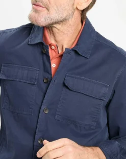 Surchemise en Twill Canvas bleu marine
