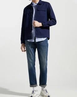 Surchemise en Twill Canvas bleu marine