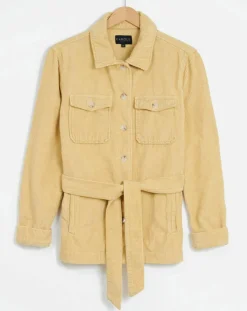 Surchemise en Velours côtelé Kala citron