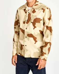 Surchemise Geko camouflage beige/marron