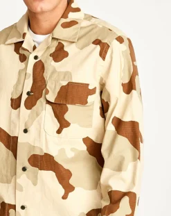 Surchemise Geko camouflage beige/marron