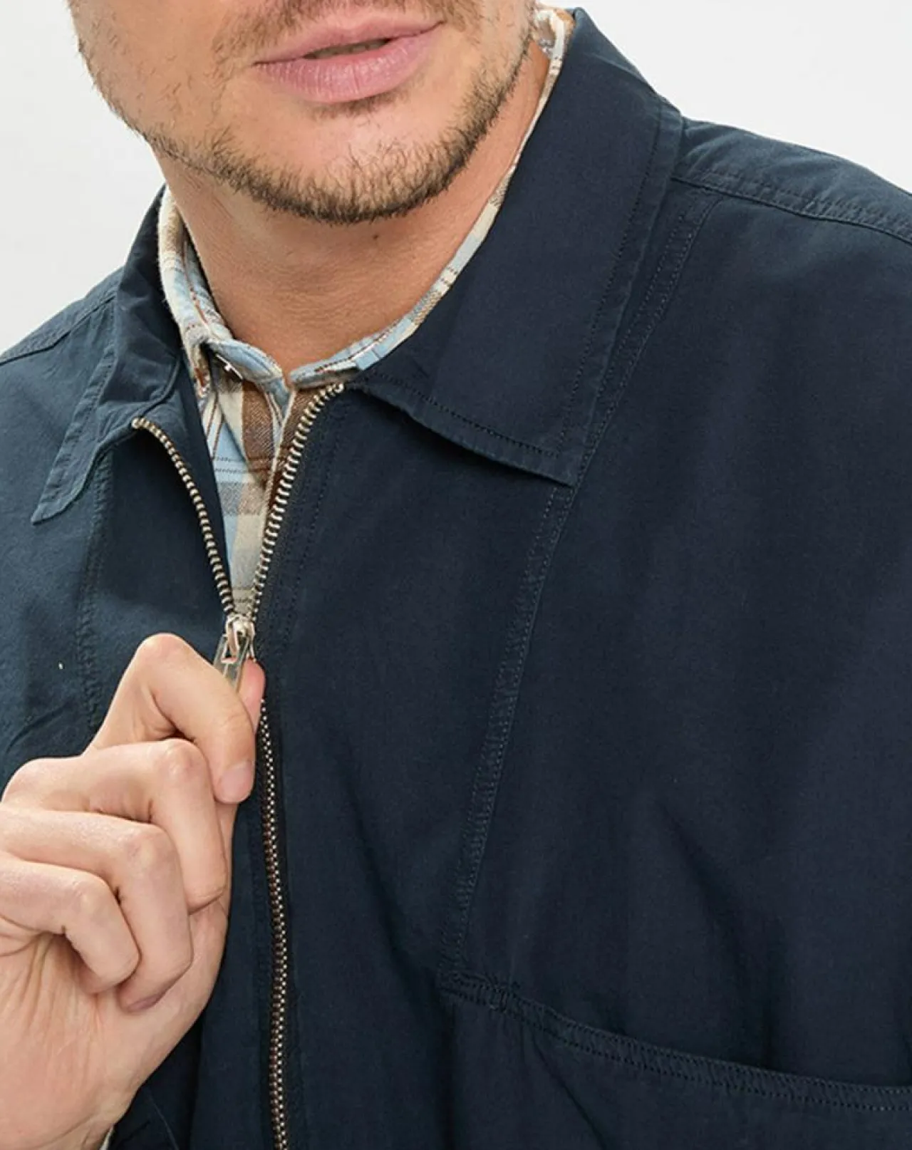 SurChemise Oversize Coton Organic bleu marine