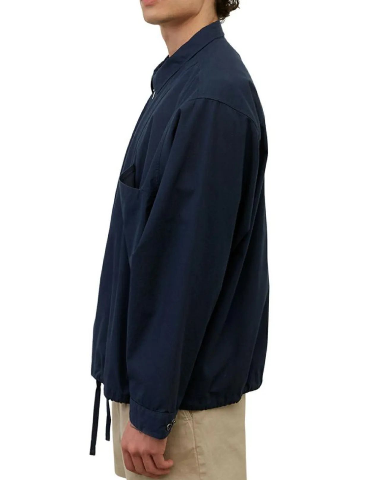 SurChemise Oversize Coton Organic bleu marine