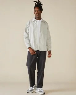 Surchemise zippée Colin gris clair