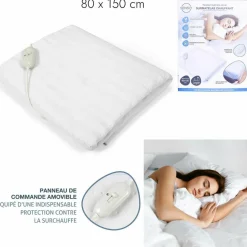 Surmatelas chauffant blanc - 150x80 cm