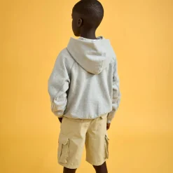 Sweat à capuche 100% Coton Bio Conij gris clair