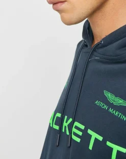 Sweat à capuche Aston Martin Racing bleu marine/vert