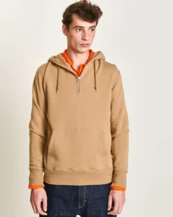 Sweat à capuche Badux camel