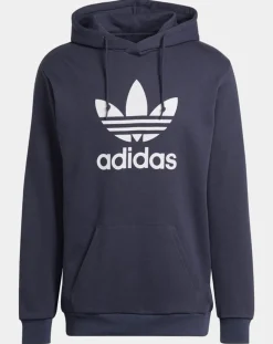 Sweat à capuche bleu marine