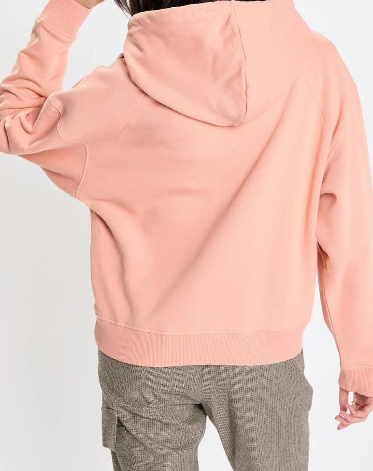 Sweat à capuche Coton Bio rose