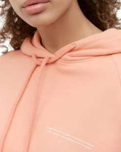 Sweat à capuche Coton Bio rose