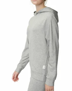 Sweat à capuche jersey gris