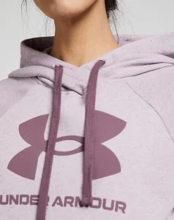 Sweat à capuche UA Rival Fleece violet parme