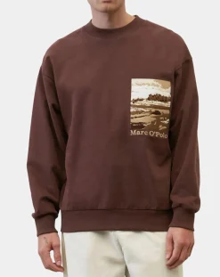 Sweat 100% Coton Bio Artwork bordeaux