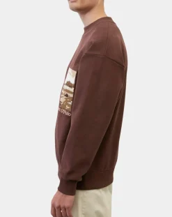 Sweat 100% Coton Bio Artwork bordeaux