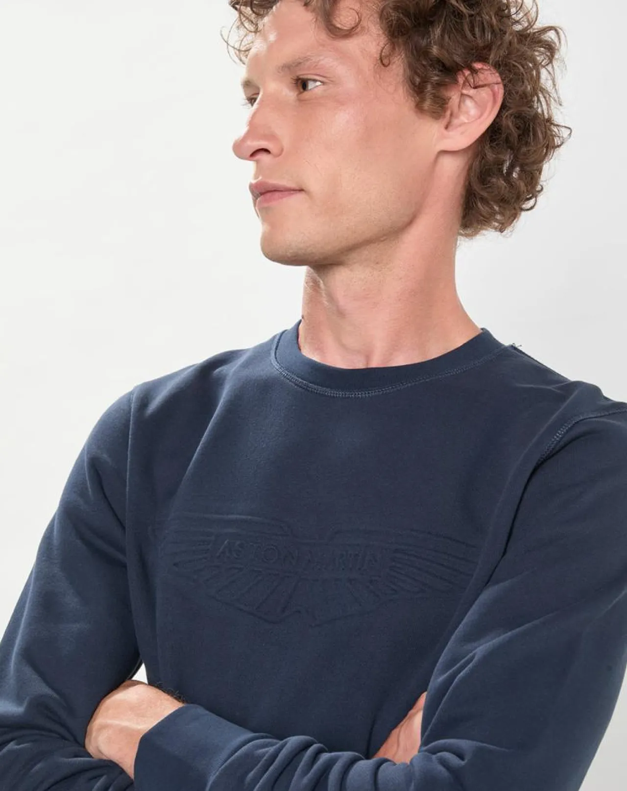 Sweat Aston Martin Racing Embossé bleu