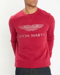 Sweat col rond Aston Martin Racing rouge