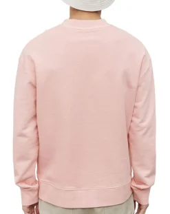 Sweat Col Rond Coton Organic rose clair