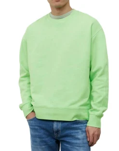 Sweat Col Rond Coudiere vert fluo