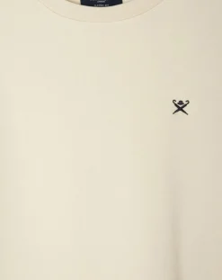 Sweat col rond écru