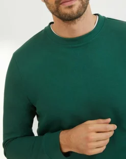 Sweat col rond vert