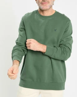 Sweat col rond vert clair