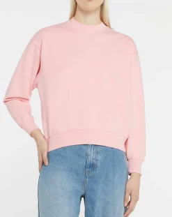 Sweat court en Coton bio molletonné Billie rose