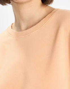 Sweat Crew Neck Coton Bio orange clair