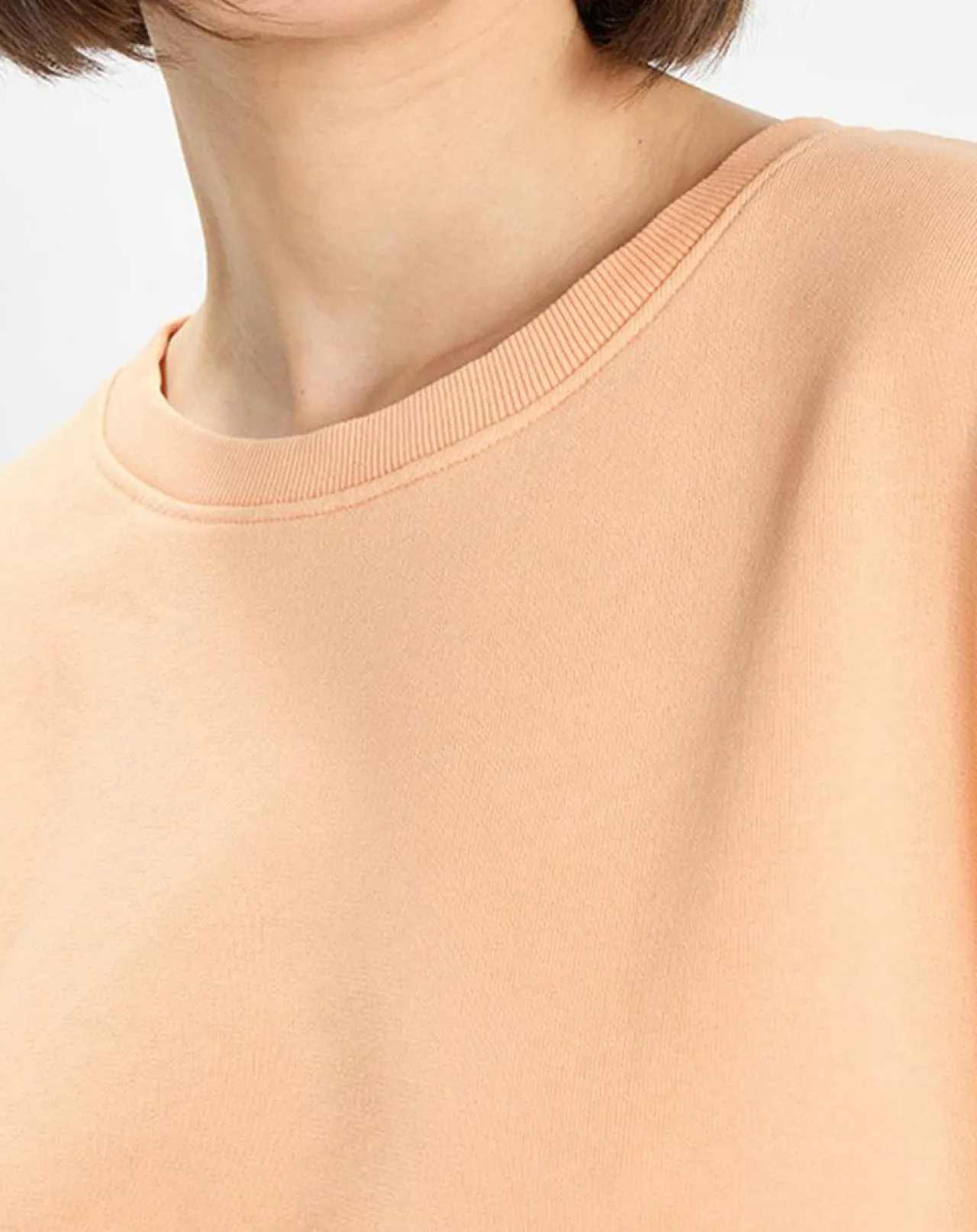 Sweat Crew Neck Coton Bio orange clair
