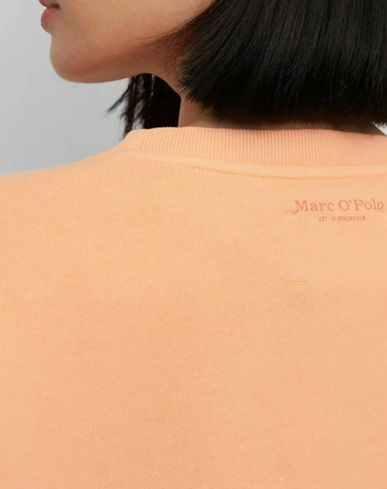 Sweat Crew Neck Coton Bio orange clair