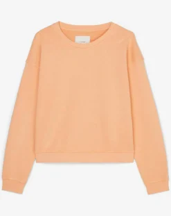 Sweat Crew Neck Coton Bio orange clair