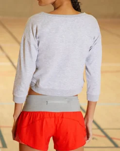 Sweat de sport court Danny gris